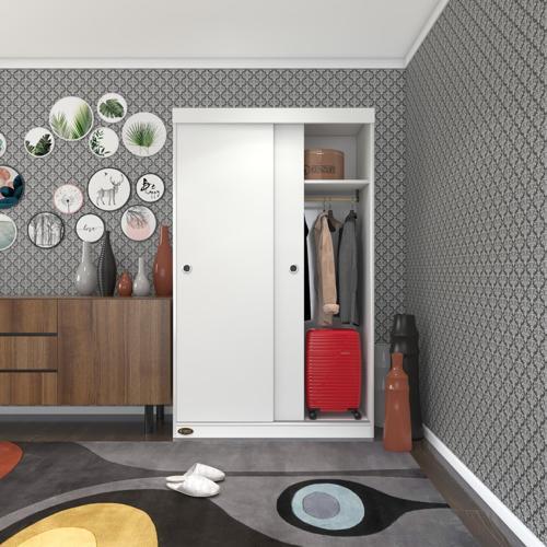 gardırop sürgülü kapaklı kapılı karanfil110 byz gardolap dolap