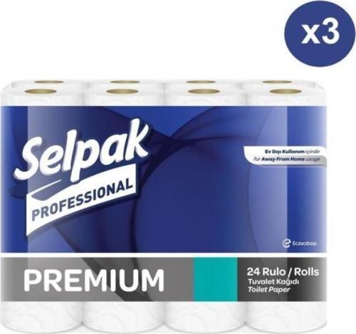 Professional Premium Tuvalet Kağıdı 24 Rulo x 3 Paket