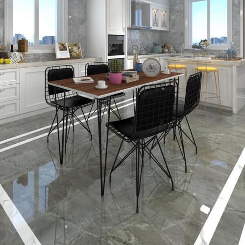 Knsz masa sandalye takımı hem75mazlum cvzsyh 130*070 sm 4 sandalye syhsyh sırt minderli
