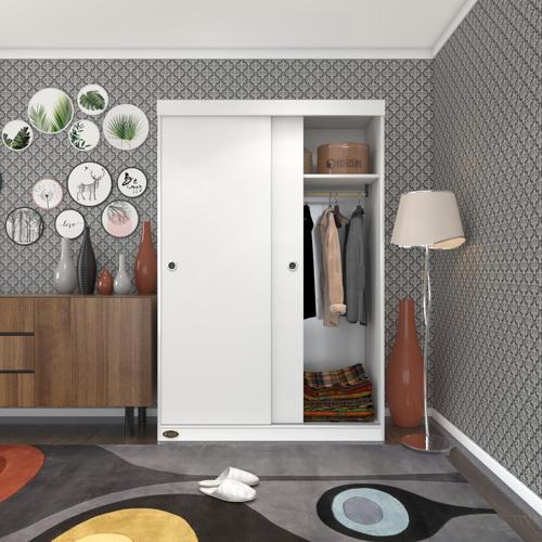 gardırop sürgülü kapaklı kapılı karanfil120 byz gardolap dolap