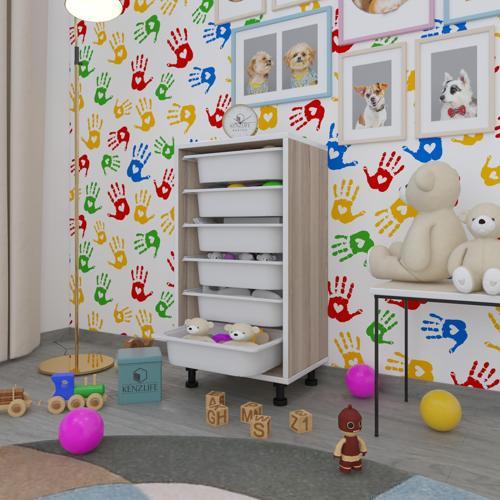 sepetli mutfak dolabı ruberu crd 086x45x30 banyo oyuncak çamaşır beyaz 6 lı sepet