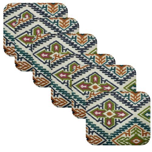 Knsz oturma minderi 6 lı artis&mutlu kilim desen tel bar taburesi sandalyesi için