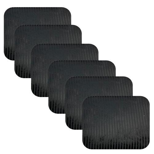 Knsz oturma minderi 6 lı artis&mutlu siyah çizgili kumaş tel bar taburesi sandalyesi için