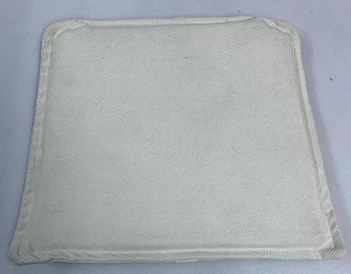 Knsz sırt minderi 1 li mazlum beyaz kumaş cırtlı tel sandalyesi sırtı için