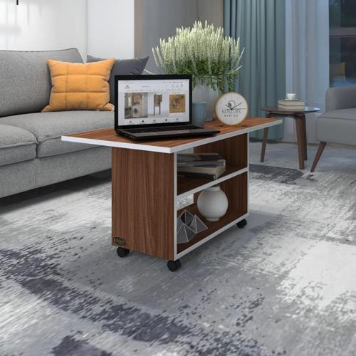 orta salon sehpası atina cvz 075*090*50 tekerlekli yemek masası