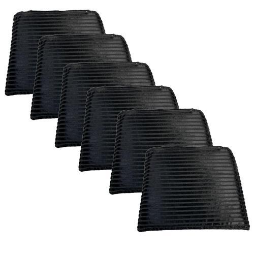 Knsz sırt minderi 6 lı zng&mğr&uslu siyah çizgili kumaş cırtlı tel bar sandalyesi sırtı için