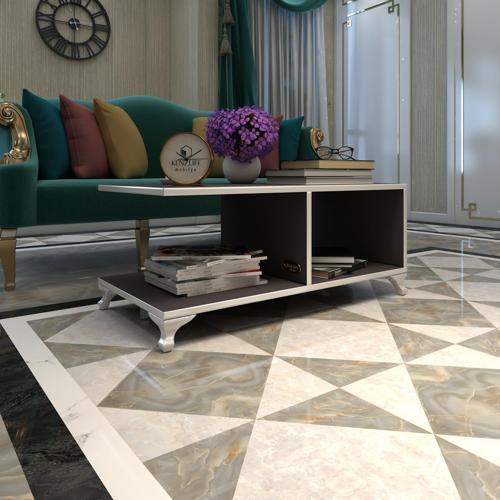 orta salon sehpası kazablanka gri 038*090*45 sofra çiçeklik