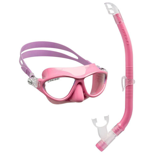 Moon Maske - Top Şnorkel Çocuk Seti Pink/Lilac