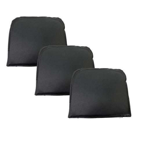 Knsz sırt minderi 3 lü mazlum syh suni deri cırtlı tel sandalyesi sırtı için