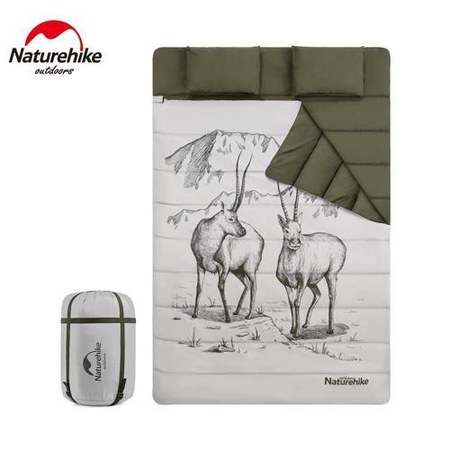 Zarf Tarzı Yastıklı Çift Kişilik Pamuklu Uyku Tulumu ( Tibetan Antelope ) Tibetan Antelope