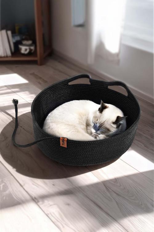JÜT HASIR KUYRUKLU KEDİ KÖPEK YATAĞI