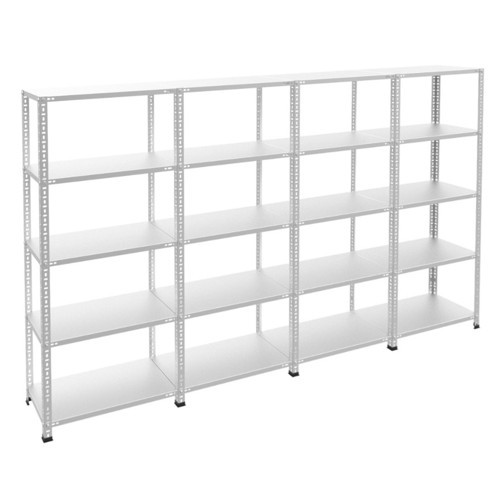 5 Katlı 4'lü Galvaniz Çelik Raf - Depo, Arşiv, Kiler, Dosya, Market Rafı