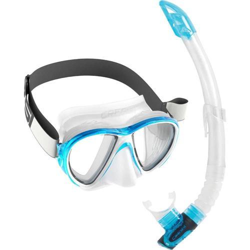Fiji Maske - Gamma Şnorkel Set CLEAR/AQUAMARINE