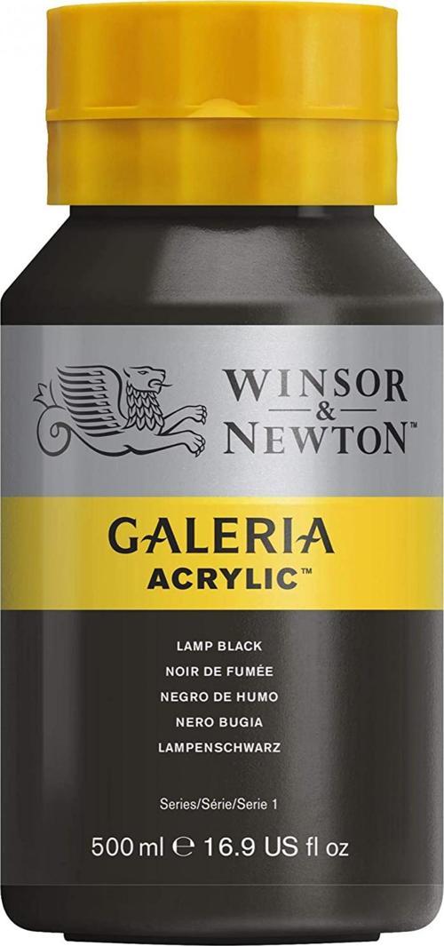 Winsor Newton Galeria Akrilik Boya 500ml - Lamp Black 337