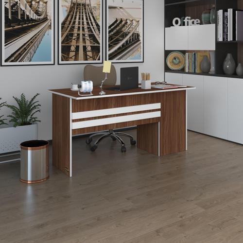 ofis masası kamikaze cvz sol 75*160*60 raflı dolap şeritli bilgisayar çalışma masası