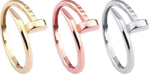 Kartier Model  3 Renk Kombin Çivi Yüzük Unisex Model - 2274