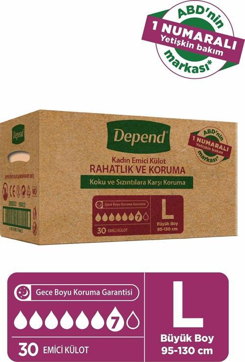 Hasta Bezi Külot Kadın Large 30 Adet
