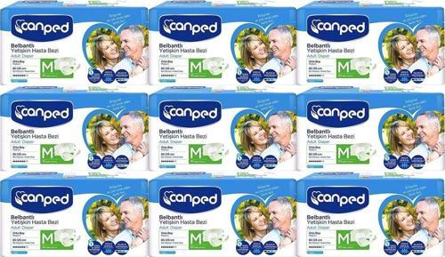 Hasta Bezi Yetişkin Bel Bantlı Polietilenli M-orta Boy 270 Adet