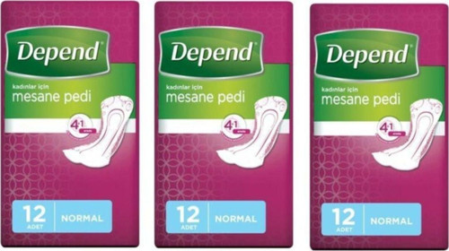 Kadın Mesane Pedi Normal 12'li 3 Adet