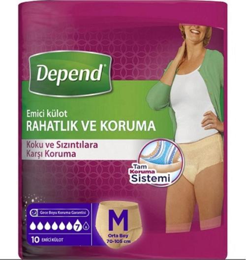 M Beden Kadın Emici Külot 10 Lu