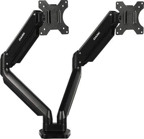 2 X 17 Inc - 32 Inc Monitör Destekli Amortisörlü Masa Monte Lcd Monitör ve Tv Kolu Dk-Ac-Vm200