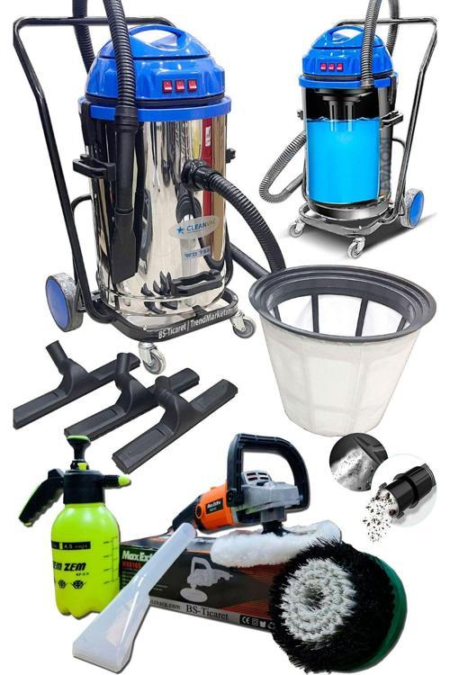 Profesyonel 3 Motorlu Islak Kuru Koltuk Yıkama Makinası Ve Koltuk Fırçalama Makinası