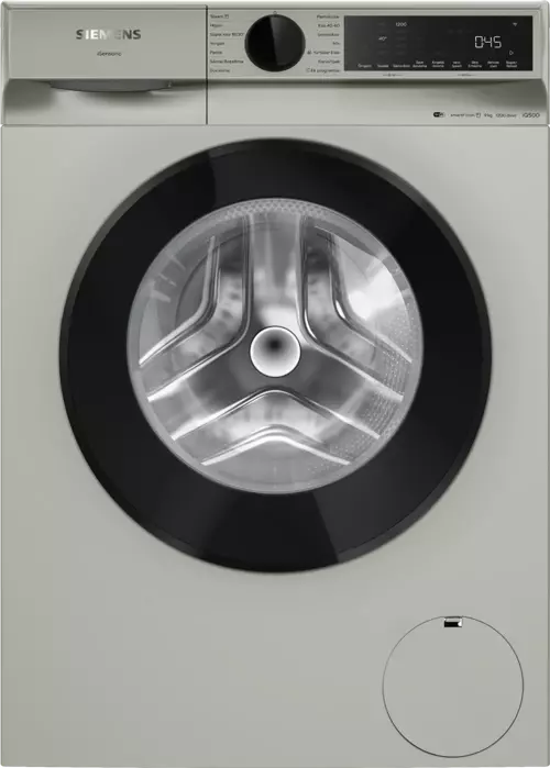 WG42K2ZXTR iQ500 Çamaşır Makinesi 9 kg 1200 dev./dak., Gümüş