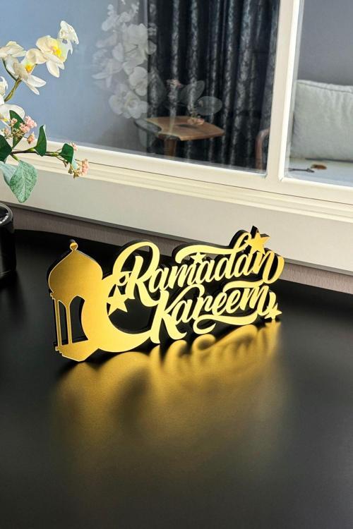 Ramazan Kareem Latin Kümbetiçi Tasarım Çerçeve Dekor - - İslami Duvar Sanatı Ev Ofis Cami Dekoru