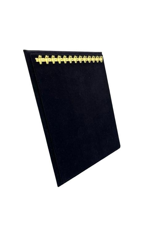 Süet Kumaş Siyah Renk 20/16 Cm Ayaklı Kanca Bileklik Sergileme Standı