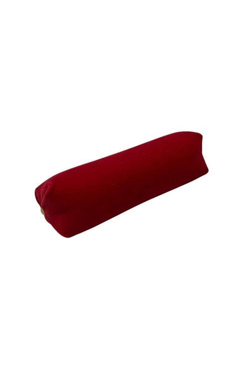 Süet Kumaş Bordo Renk 20 Cm Rulo Takı Yastığı