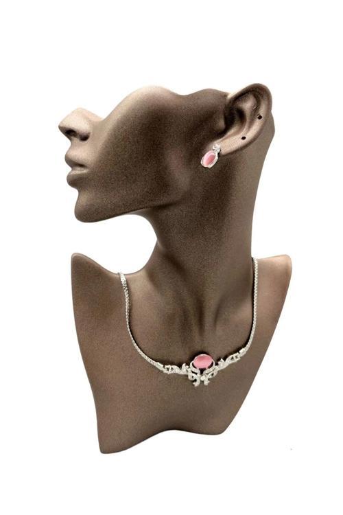 Yerli Üretim Polyester Malzeme Kahve Renk 28 / 18 Cm Takı Sergileme Mankeni