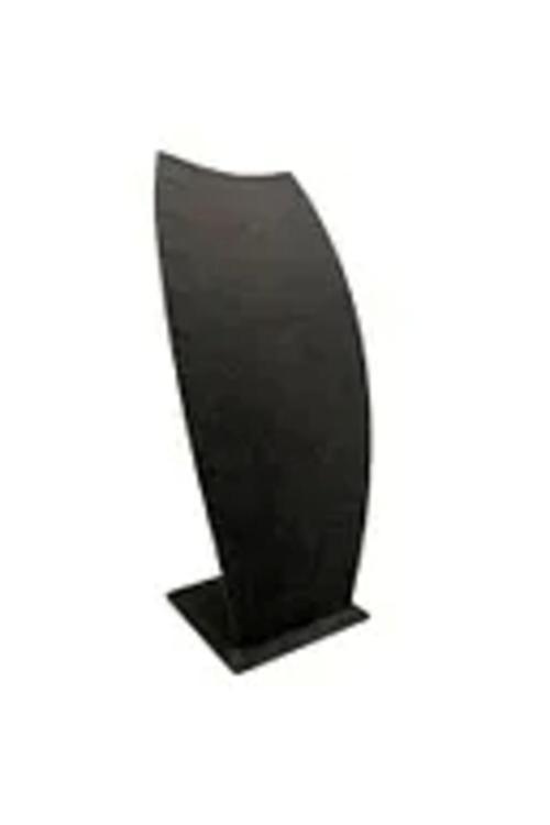 Dubai Model Süet Kumaş Füme Renk 25/12 Cm Kolye -Zincir Ayaklı Stand