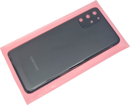 Samsung Galaxy S20 PLUS Arka Pil Batarya Kapakğı (CAM FULL LENSLİ ORJİNAL) SİYAH