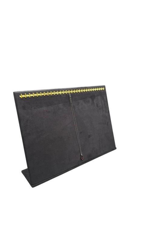 Sardunya Kumaş Füme Renk Boy 24 Cm En 34 Cm Yatay Model Zincirlik