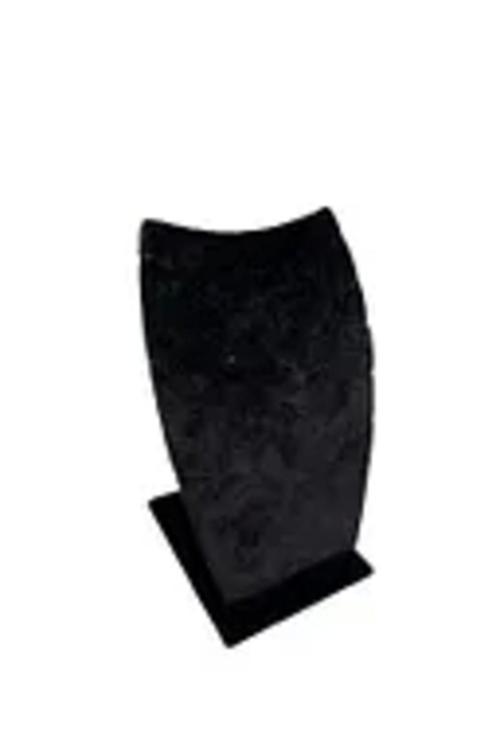 Dubai Model Süet Kumaş Siyah Renk 12/8 Cm Kolye - Zincir Ayaklı Stand