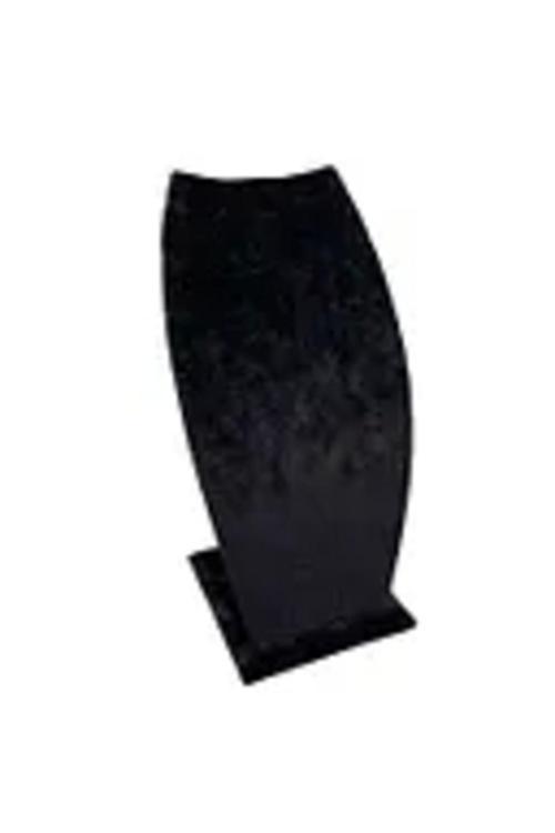 Dubai Model Süet Kumaş Siyah Renk 18/9 Cm Kolye -Zincir Ayaklı Stand