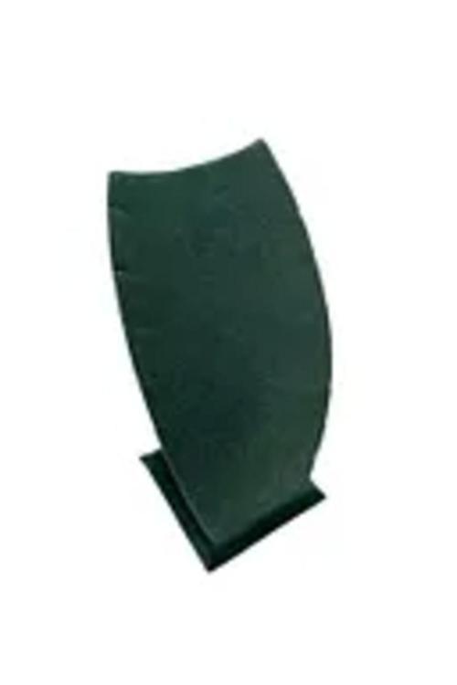 Dubai Model Süet Kumaş Yeşil Renk 18/9 Cm Kolye - Zincir Ayaklı Stand