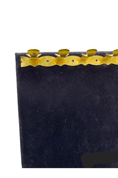 Yeni Yerli Üretim Metal Malzeme Sarı Renk Bir Metre Tesbih&Takı Sergileme Askısı