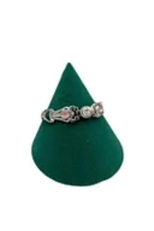 Huni Model Süet Kumaş Yeşil Renk 8/8 Cm Bileklik-Saat Sergileme Standı