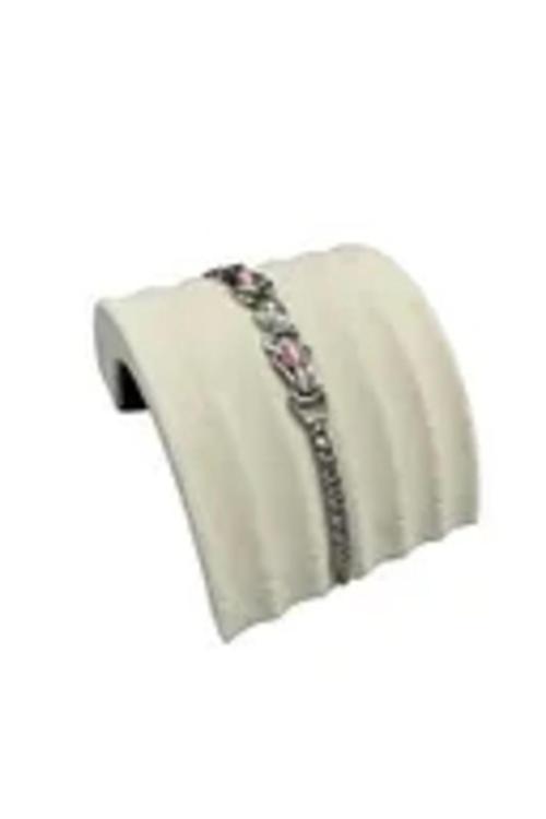 Süet Kumaş Krem Renk 14 /11 Cm Bileklik Künye Standi