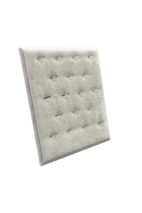 Süet Kumaş Krem Renk 20/16 Cm Ayaklı Kolye Sergileme Standı