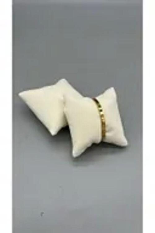 Yerli Üretim Süet Kumaş Krem Renk 5 Adet 8/8 Cm Takı Yastığı