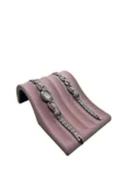 Süet Kumaş Pembe Renk 16/11,5 Cm Bileklik Künye Standi