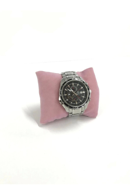 Süet Kumaş Pembe Renk 5 Adet 8/8 Cm Takı Yastığı