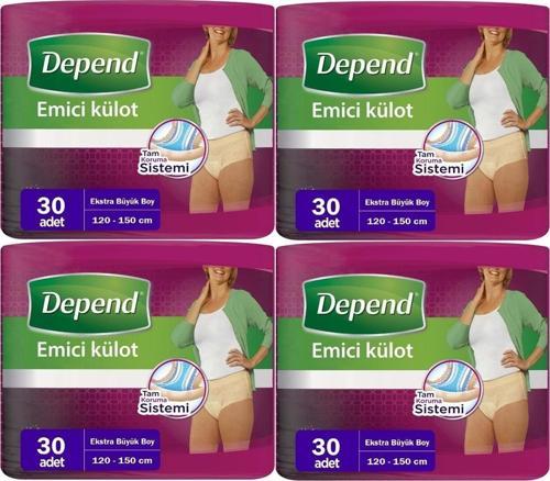 Emici Külot Hasta Bezi Xl - Extra Büyük Kadın 120 Adet (4pk*30)