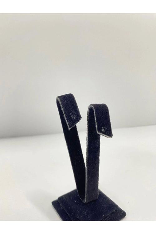 Süet Kumaş Siyah Renk 10 Cm Küpe Sergileme Aksesuar