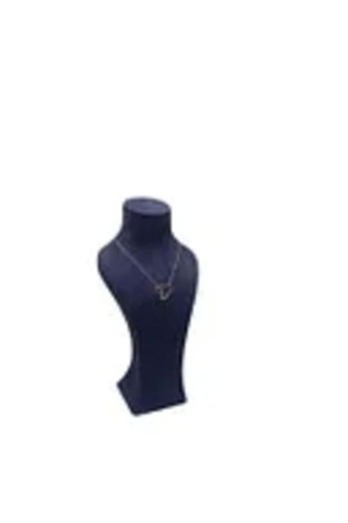 Yerli Üretim Lüx Model Sardunya Kumaş Lacivert Renk Boy 28Cm Kolye Takı Sergileme Mankeni
