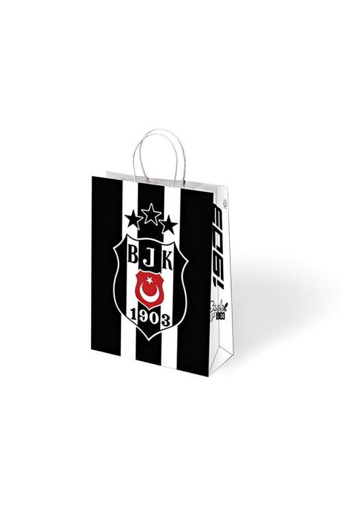 Beşiktaş Büküm Saplı Kraft Çanta 18x24cm