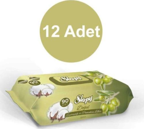 Islak Havlu Zeytinyağlı Defne 90 Lı 12 Adet