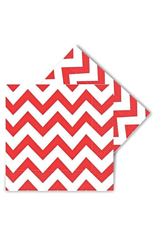 Kırmızı Zigzag Peçete